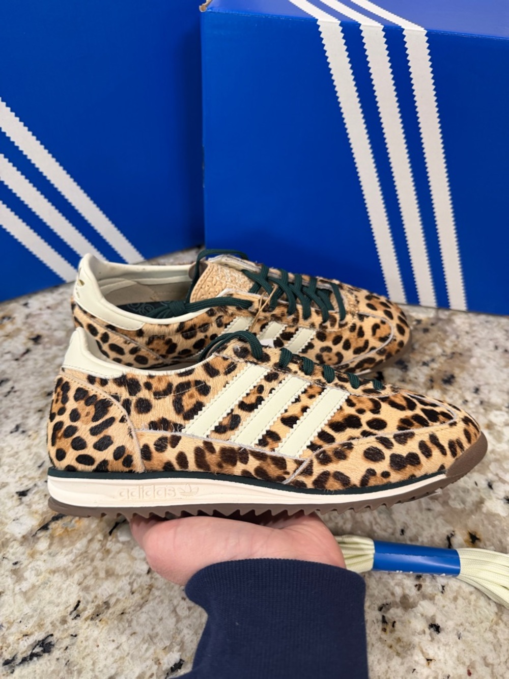 adidas SL 72 OG Leopard / Magic Beige / Ivory / Off White - Picture 5 of 7